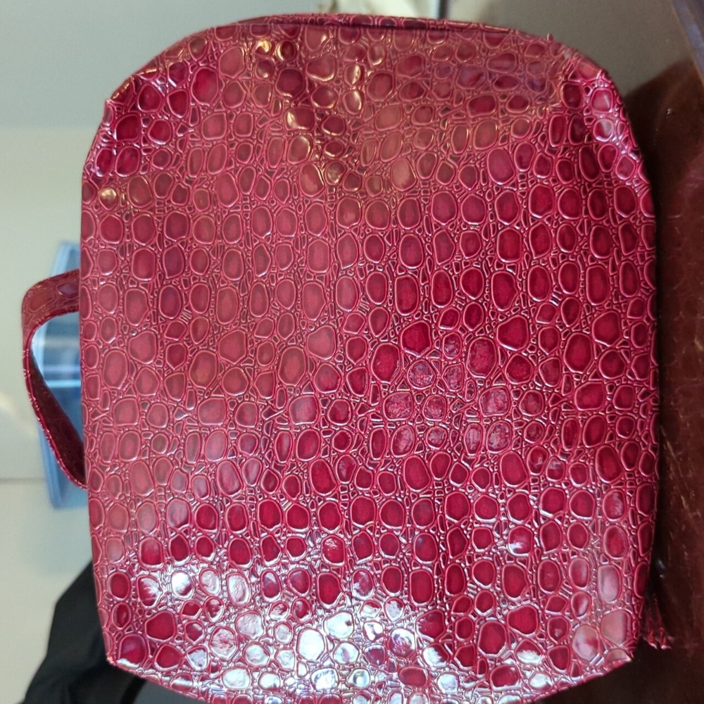 Faux Croc Travel Bag
